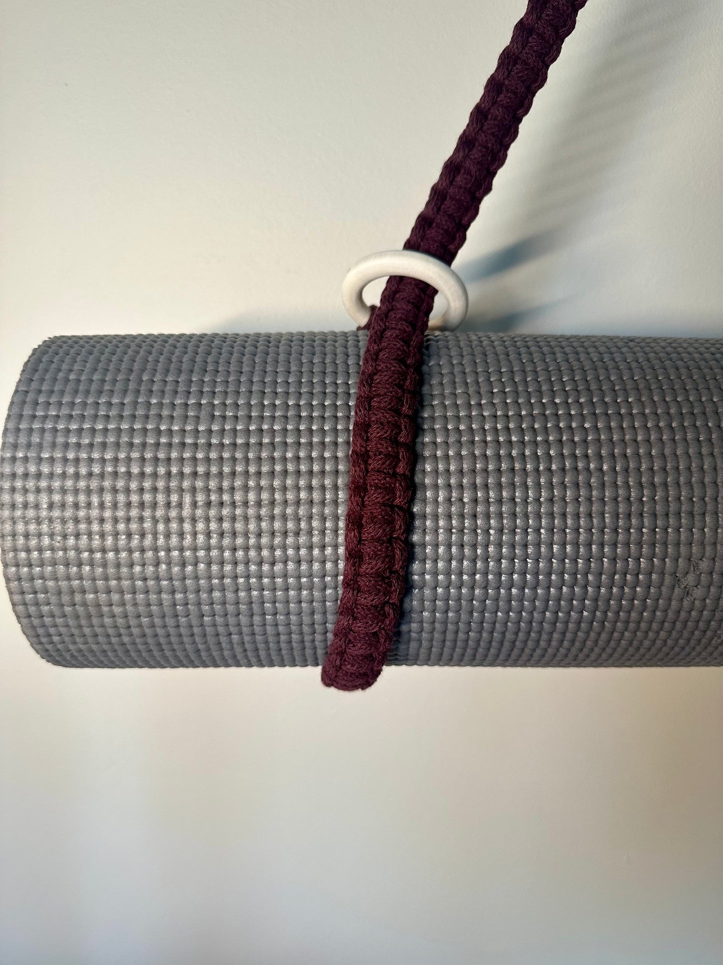 Burgundy Brown Mat Strap